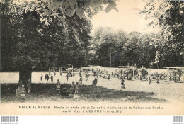 RARE LUZANCY ECOLE DE PLEIN AIR  COLONIES SCOLAIRES DE LA CAISSE DES ECOLES DU 18e ARRONDISSEMENT DE LA VILLE DE PARIS - Otros & Sin Clasificación