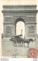 PARIS  ARC DE TRIOMPHE DE L'ETOILE ET ATTELAGE LIVRAISON GERARD  15 PLACE DE LA REPUBLIQUE - Distretto: 08