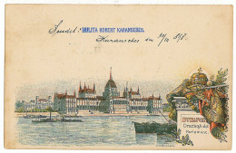 HUN 6 - 5218 BUDAPEST, Hungary, Litho - Old Postcard Stationery - Used - 1898 - Hungary