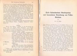 A102 1494 Dr. Max Höfler Oberbayern Volksmedizin Volksheilkunde Artikel 1893 - Otros & Sin Clasificación