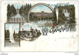 GRUSS VON DER WILHELMSHOHE VOYAGEE EN 1900 VOIR LES DEUX SCANS - Kassel