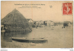 ALFORTVILLE INONDATIONS 1910 ILE SAINT PIERRE  LA MEULE  FLOTTANTE - Alfortville