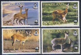 MDW-BK1-083 MDA MINT PF/MNH ¤ SWAZILAND 2001 4w In Serie ¤ WWF - WILD ANIMALS - ENDANGERED ANIMALS - Otros & Sin Clasificación