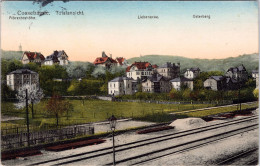 Cossebaude, Totalansicht (Eisenbahn) (Gelaufen 1913) - Dresden