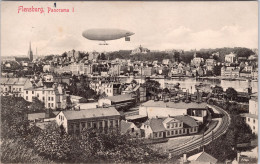 Flensburg Panorama (Zeppelin) (Gelaufen 1910) - Flensburg