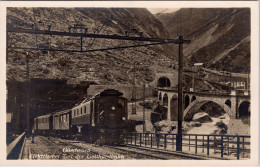 Göschenen, Elektrischer Zug Der Gotthardbahn (Stempel: Bahnpost Ambulant , 1930) (Train , Chemin De Fer, Eisenbahn) - Göschenen