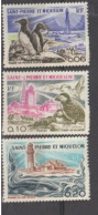 SAINT-PIERRE Et MIQUELON - Phares : Phare De Pointe-Plate, Phare De Galentry, Phare Du Cap-Blanc - Infrastructure - Unused Stamps