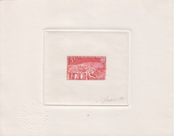 Epreuve D'atelier Rouge-orange Du N° 20 (Archipel Crozet) 5F, Format 160 X 127, Signée - Storia Postale