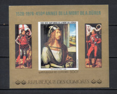COMORES  BLOC  N° 15  NON DENTELE   NEUF SANS CHARNIERE COTE ? €    DURER PEINTRE TABLEAUX ART - Comoren (1975-...)