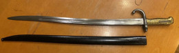 Baïonnette De Fusil Chasspot. Allemagne-France M1866 (721) - Knives/Swords