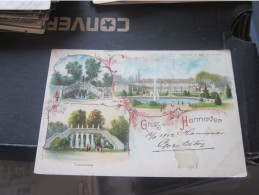 Gruss Aus Hannover  Old Litho Postcards - Andere & Zonder Classificatie