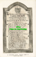 R619426 St. Sepulchres. London. Memorial Tablet To Captain John Smith - Altri & Non Classificati