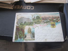 Gruss Aus Dortmund  Old Litho Postcards - Other & Unclassified