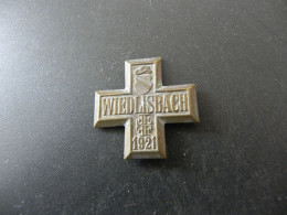 Old Badge Schweiz Suisse Svizzera Switzerland - Turnkreuz Wiedlisbach 1921 - Non Classificati