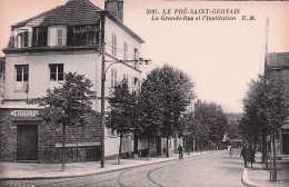 Delcampe - Le Pré Saint Gervais -  Grande Rue Et L'Institution  -   CPA °J - Le Pre Saint Gervais