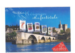 COLLECTOR - Une Balade En AVIGNON Ville De Festivals - Bloc De 10 Timbres (Lettre Verte) - (C 72) - Collectors