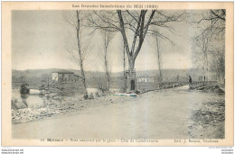 MOISSAC  LES GRANDES INONDATIONS DU MIDI 1930   PONT CONSTRUIT PAR LE GENIE - Moissac