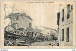 MOISSAC  LES GRANDES INONDATIONS DU MIDI 1930   ENTREE DE LA RUE DE LA BRIQUETERIE - Moissac