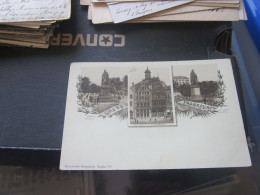 Gruss Aus Frankfurt A M Hotel Deutscher Kaiser    Old Litho Postcards - Sonstige & Ohne Zuordnung