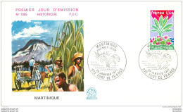 PREMIER JOUR D'EMISSION F.D.C. N°1005  29/01/1977 MARTINIQUE FORT DE FRANCE - 1970-1979