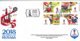 FIFA WORLD CUP RUSSIA,2018 COVERS  FDC , ROMANIA. - 2018 – Russie