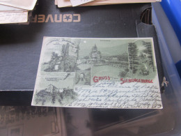 Gruss Aus Dem Siebengebirge  1899    Old Litho Postcards - Andere & Zonder Classificatie