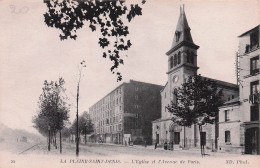 La Plaine Saint Denis -  L'Eglise Et L'Avenue De Paris -  CPA °J - Otros & Sin Clasificación