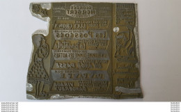 PLAQUE MATRICE   PUBLICITE  LES PRODUCTIONS GEORGES HERBERT THEATRALES 9.50 X 8.50 CM - Other & Unclassified