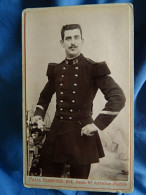 Photo Cdv Paul Bonnier à Paris - Militaire Sergent Du 89e D'infanterie, Circa 1890 L436A - Old (before 1900)