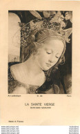 IMAGE PIEUSE CANIVET LA SAINTE VIERGE  1938 FORMAT 11 X 7 CM - Images Religieuses