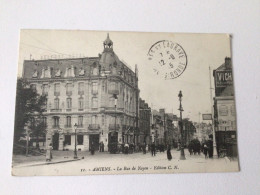 Carte Postale Ancienne (1915) Amiens La Rue De Noyon - Amiens