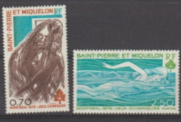 SAINT-PIERRE Et MIQUELON - Jeux Olympiques D'été à Montréal : Basket, Natation - Unused Stamps