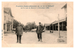 Frontière Franco-allemande Au Col De La Schlucht Sur La Route De Munster à Gérardmer - Sonstige & Ohne Zuordnung