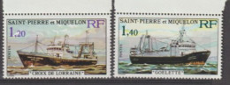 SAINT-PIERRE Et MIQUELON - Bateaux De Pêche : "Croix De Lorraine", "Goélette" - Mer - Poissons - Ungebraucht