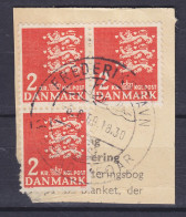 Denmark 1947 Mi. 290, 2.00 Kr. Kleines Reichswappen Sonderstempel 'Købstad I 50 År' FREDERIKSHAVN 1969 Clip - Used Stamps