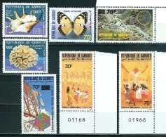 Djibouti 1989 N°Y&T 647 à 653 Neufs Sans Charnière Faune Sous-marine, Papillon Folklore - Yibuti (1977-...)