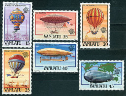 Vanuatu, Bicentenaire Des Premières Ascensions En Ballon (montgolfières) , N° 676 à 681 Y&T Neufs Sans Charnière - Vanuatu (1980-...)