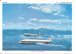 GF2309 - PLANCHE PATES LUSTUCRU - CARAVELLE SUD AVIATION  - FORMAT 14 X 20 CM - Autres & Non Classés