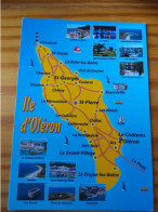 17 ILE D'OLERON -  Carte Géographique - Contour Du Département Avec Multivues - Landkaarten