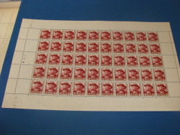 N° 495 En Feuille  De  50 Timbres Entières Neuves - Hojas Completas