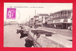 F-34-Palavas Les Flots-10P219  Le Quai, Rive Gauche, Bar Le Sphinx, Cpa BE - Palavas Les Flots