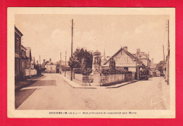 F-49-Seiches-01A08  Rue Principale Et Monument Aux Morts, Cpa BE - Seiches Sur Le Loir