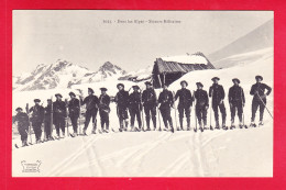 Milit-209A08  Dans Les Alpes, Skieurs Militaires, Les Chasseurs Alpins, Cpa BE - Other & Unclassified