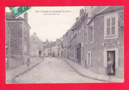 F-91-Bruyeres Le Chatel-05A113  La Grande Rue, Buvette, Mercerie, Cpa  - Bruyeres Le Chatel