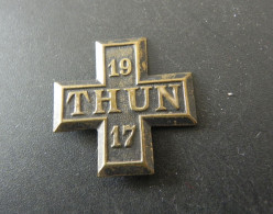 Old Badge Schweiz Suisse Svizzera Switzerland - Turnkreuz Thun 1917 - Ohne Zuordnung