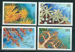 Vanuatu, Faune Marine Coraux, N° 747 à 750 Y&T Neufs Sans Charnière - Vanuatu (1980-...)