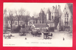 F-61-Argentan-12A28  La Place Du Marché, Cpa BE - Argentan