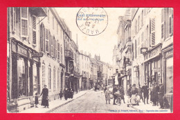 F-54-Toul-37A28  La Rue De La République, Commerces, Animation, Cachet ""franchise Postale"", Cpa  - Toul