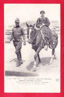 Guerre-14-18-(301)A28  Les Américains En France, Jeune Française Sur Un Coursier Américain, Cpa  - War 1914-18