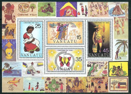 Vanuatu, Noël 1981tableaux Divers, Bloc Feuillet N° 2 Y&T Neufs Sans Charnière - Vanuatu (1980-...)